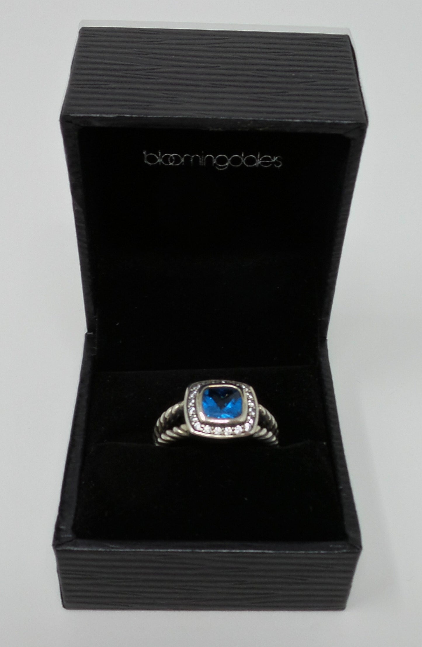 Petite Albion Ring Hampton Blue Topaz 925 Silver