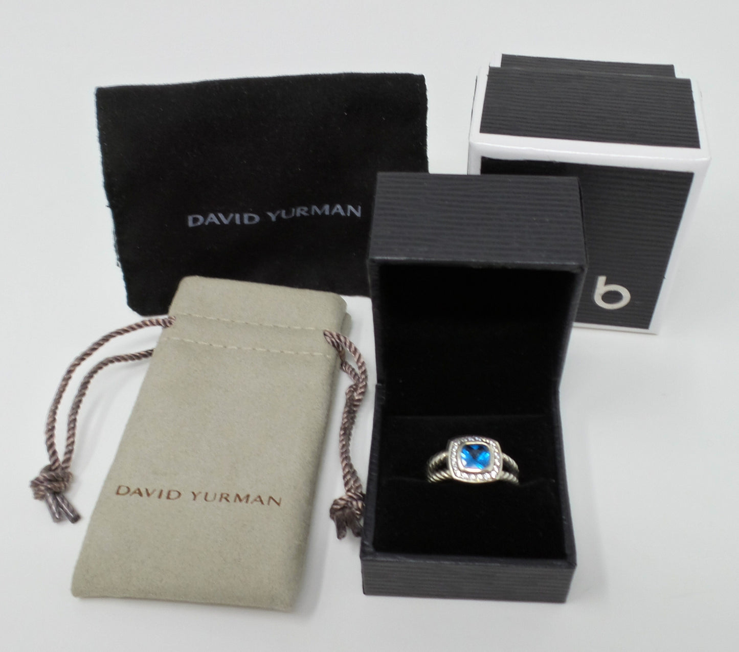 Petite Albion Ring Hampton Blue Topaz 925 Silver