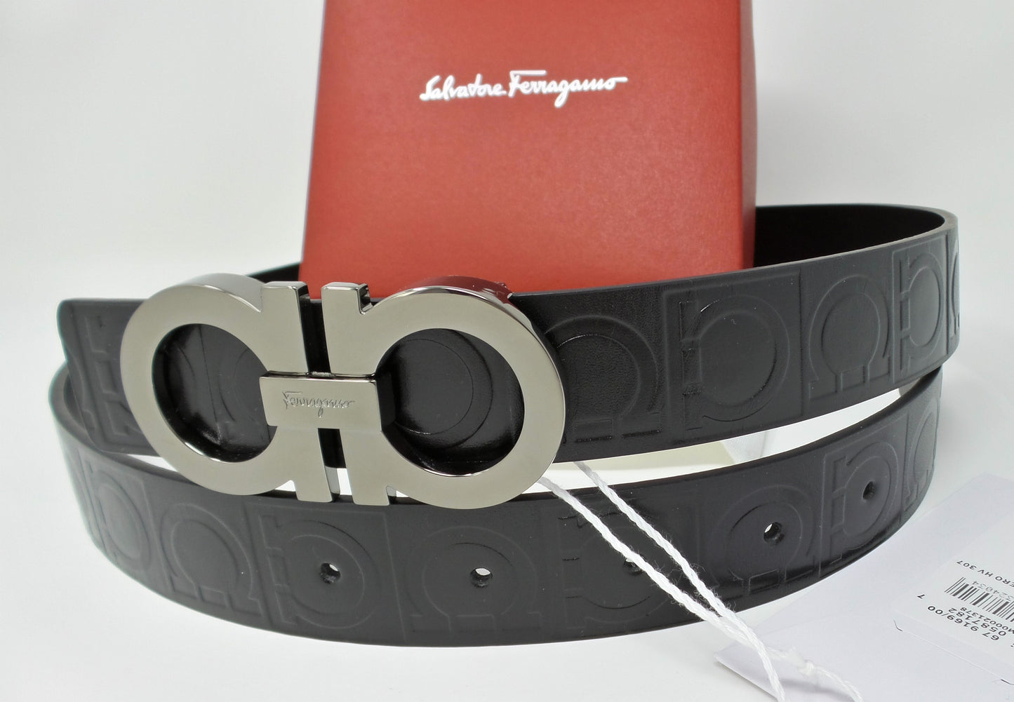 New Horseshoe Monogram Belt With Medium Gancini Buckle