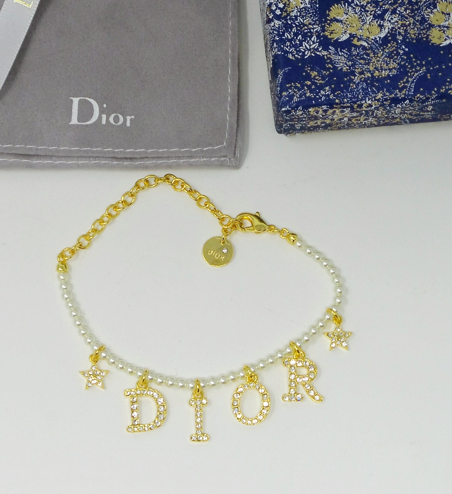 Dio(r)evolution Charm Bracelet With Mini Pearls