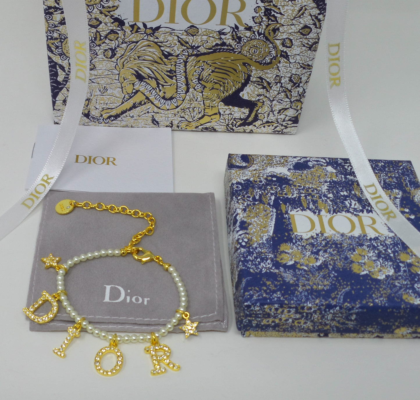 Dio(r)evolution Charm Bracelet With Mini Pearls