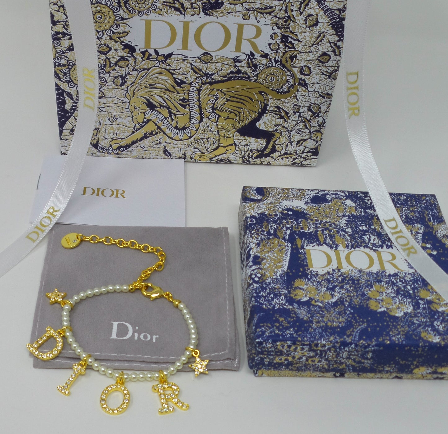 Dio(r)evolution Charm Bracelet With Mini Pearls