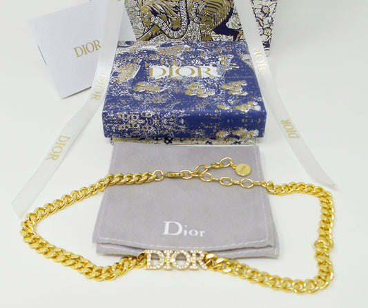 New Dio(r)evolution Choker Necklace Gold