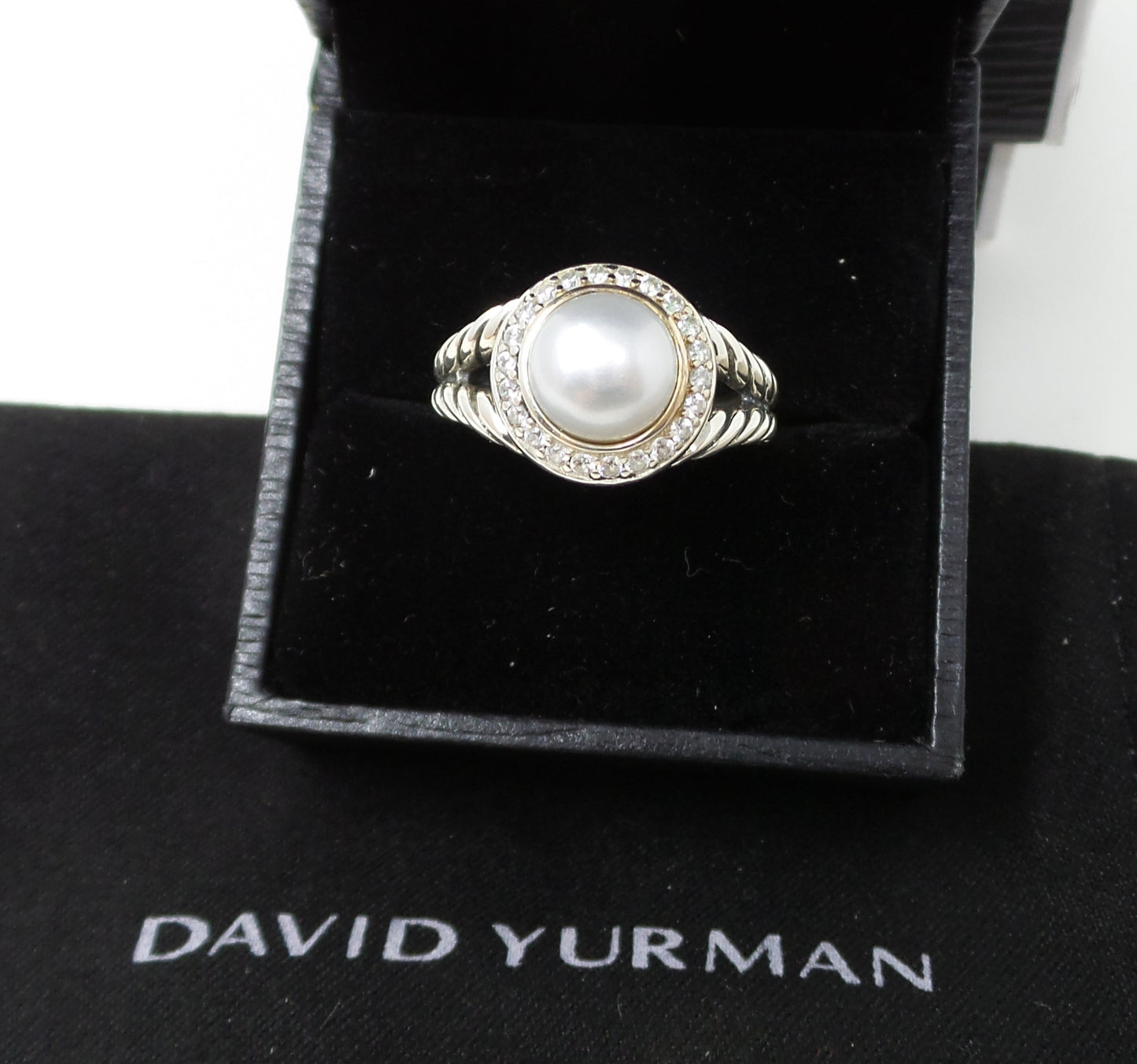 Sterling Silver Pearl Ring 12mm